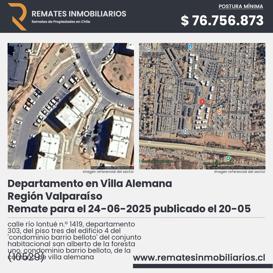 Imagen ficha calle río lontué n.º 1419, departamento 303, del piso tres del edificio 4 del 