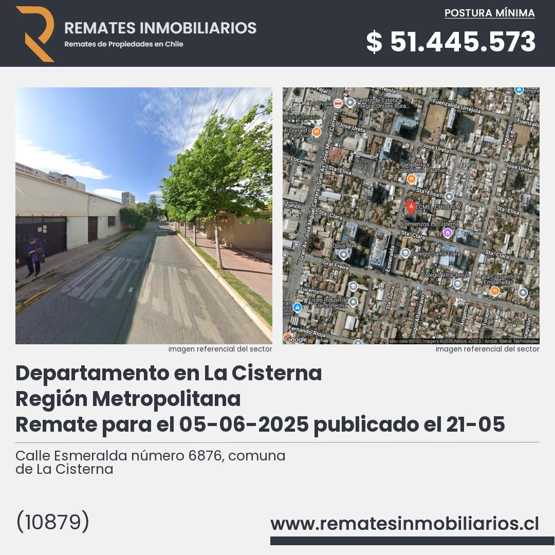 Imagen ficha Calle Esmeralda número 6876, comuna de La Cisterna