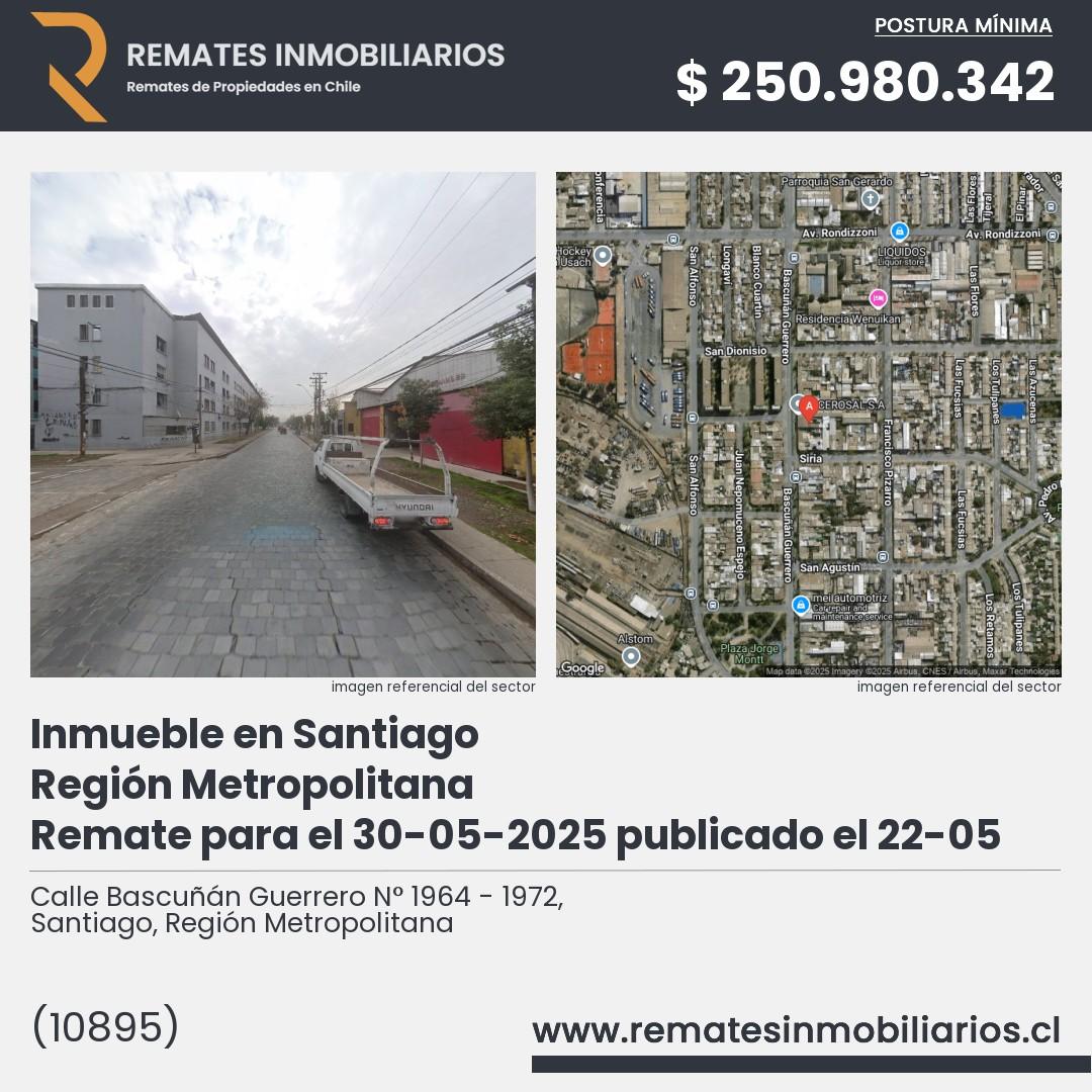 Imagen ficha Calle Bascuñán Guerrero N° 1964 - 1972, Santiago, Región Metropolitana