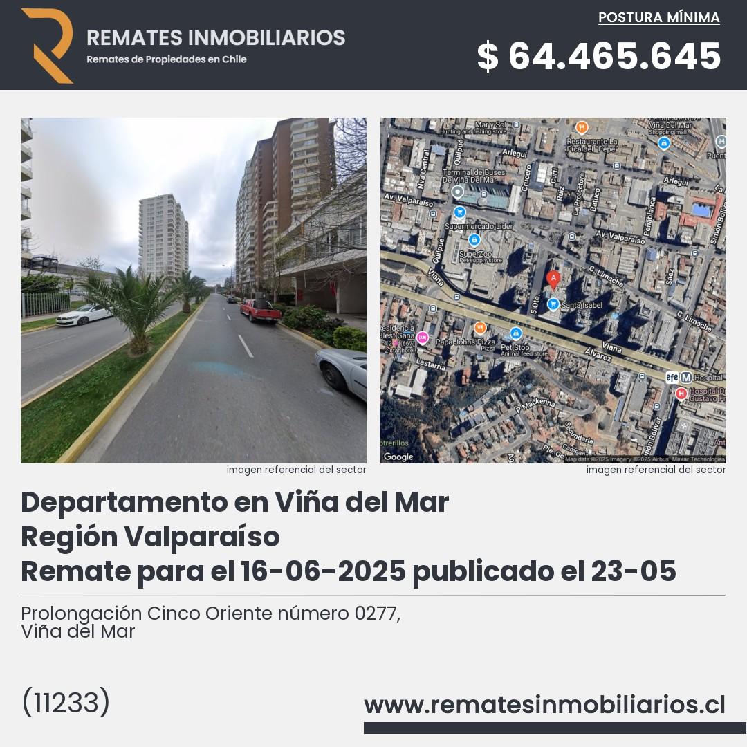 Imagen ficha Prolongación Cinco Oriente número 0277, Viña del Mar