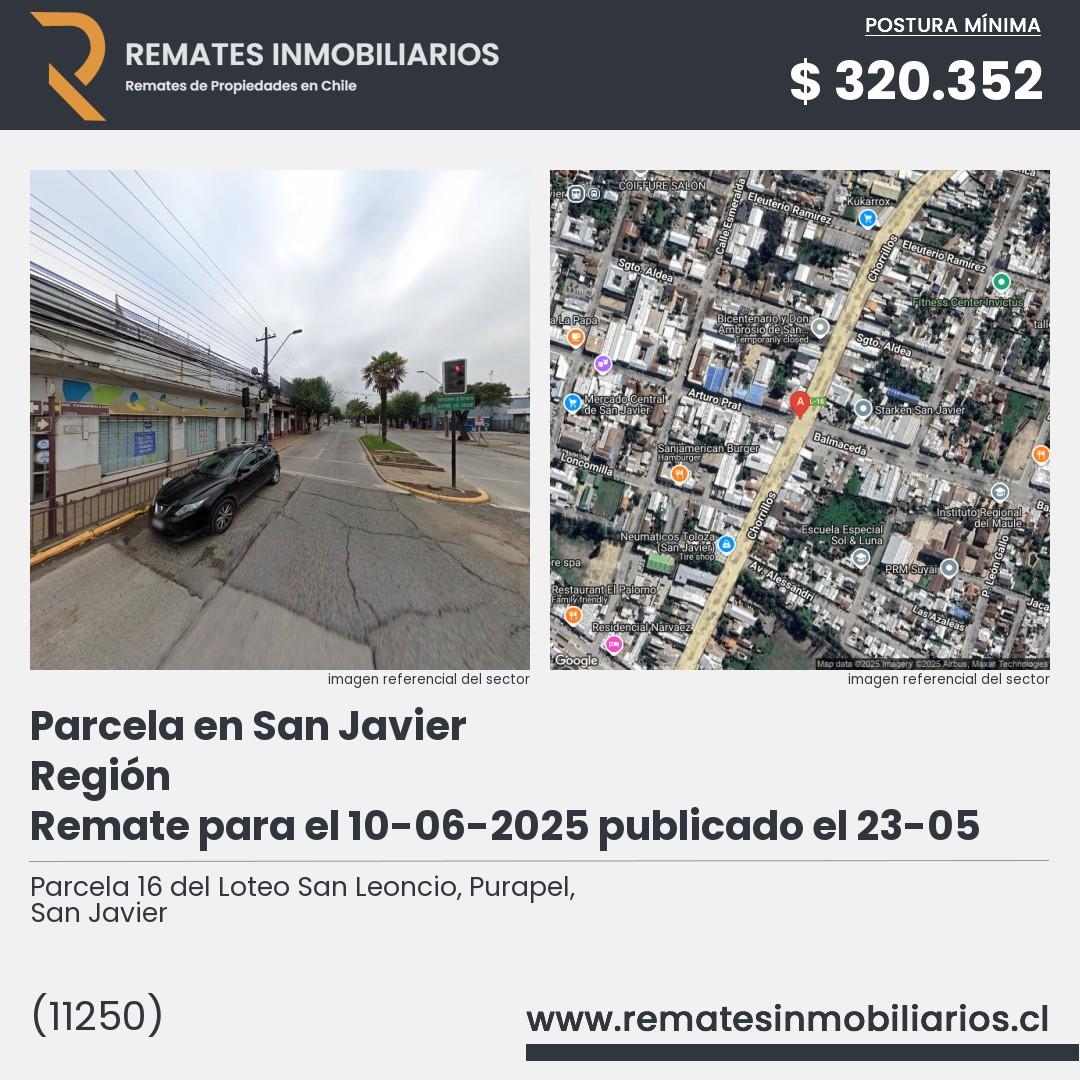 Imagen ficha Parcela 16 del Loteo San Leoncio, Purapel, San Javier