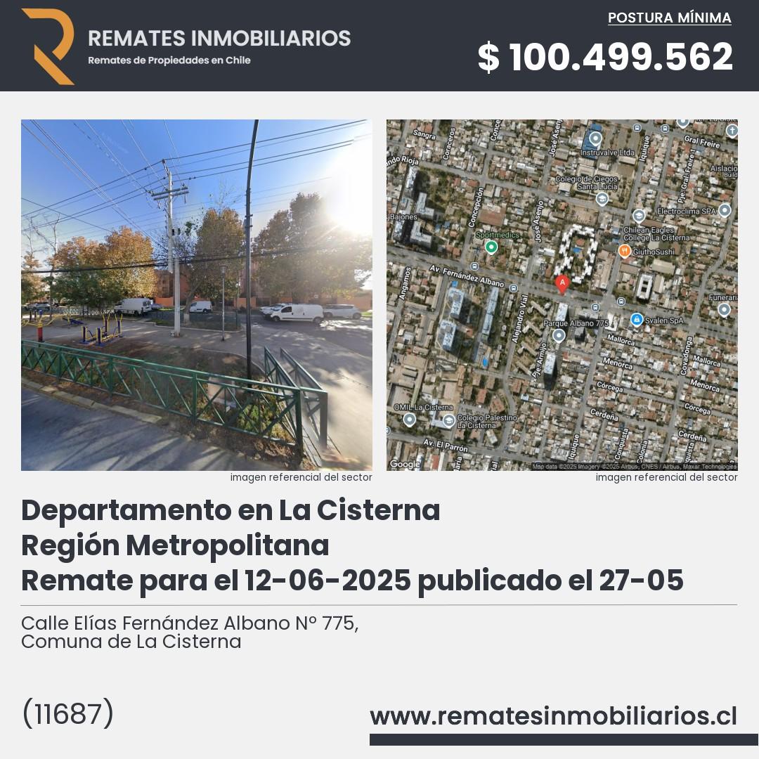 Imagen ficha Calle Elías Fernández Albano Nº 775, Comuna de La Cisterna