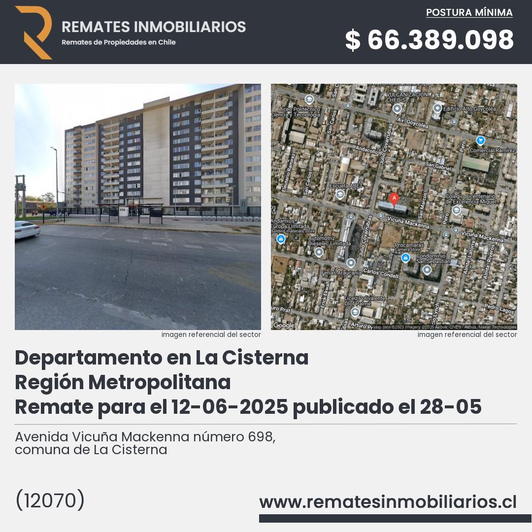 Imagen ficha Avenida Vicuña Mackenna número 698, comuna de La Cisterna