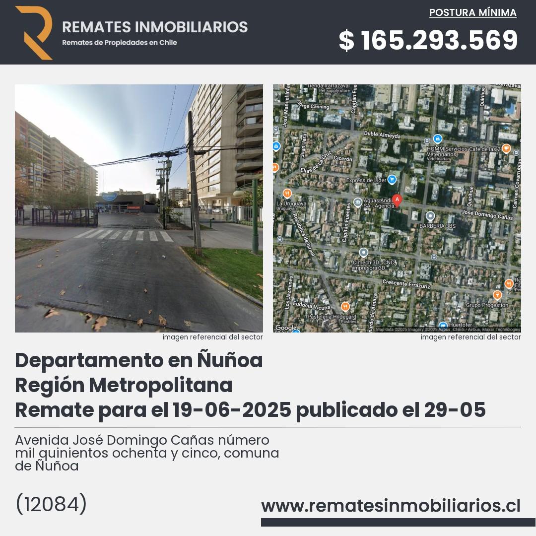 Imagen ficha Avenida José Domingo Cañas número mil quinientos ochenta y cinco, comuna de Ñuñoa