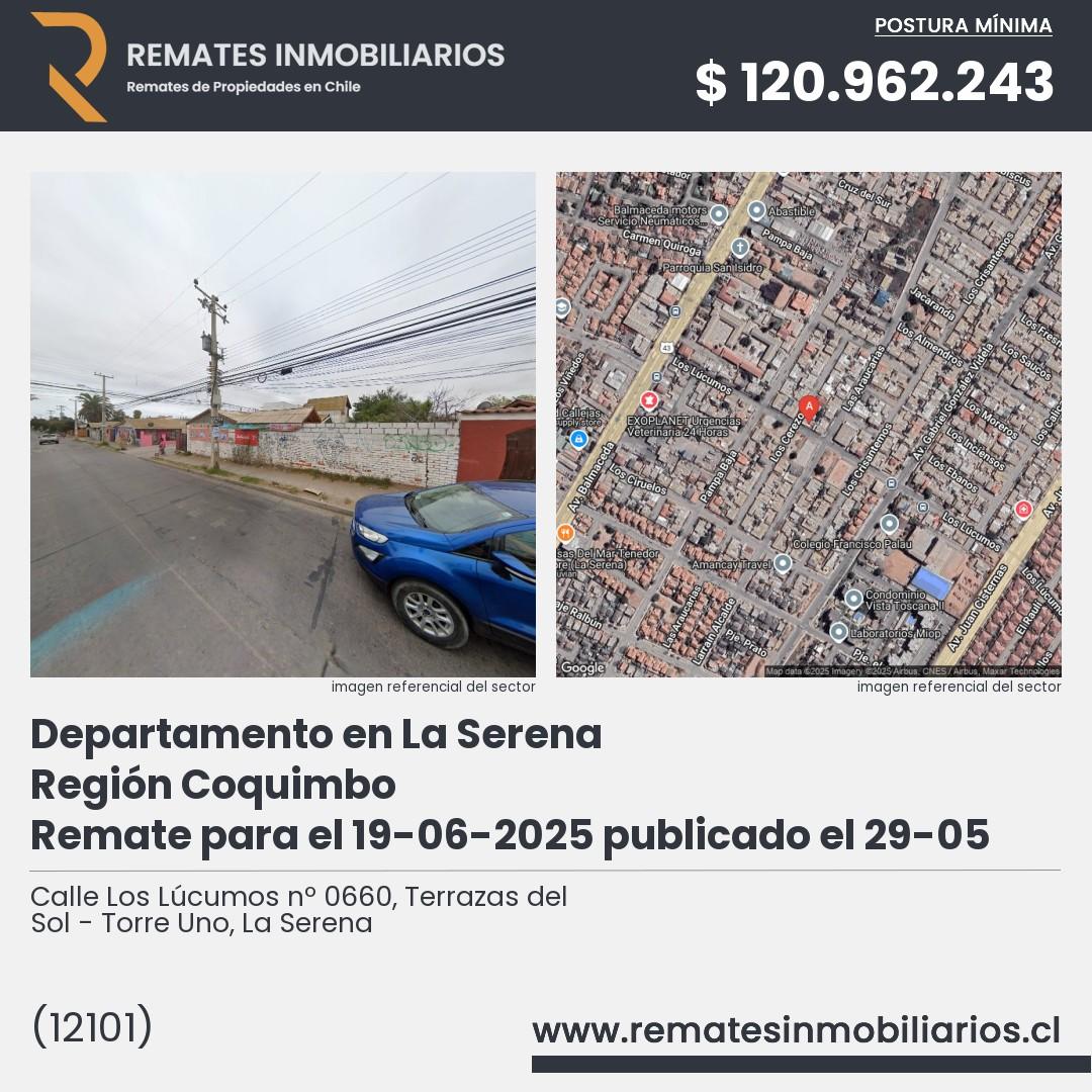 Imagen ficha Calle Los Lúcumos nº 0660, Terrazas del Sol - Torre Uno, La Serena