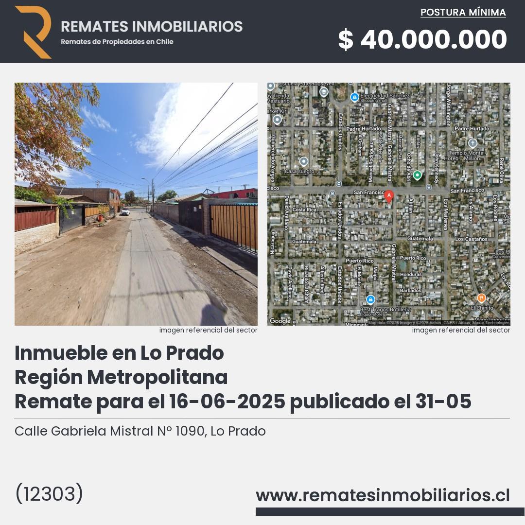 Imagen ficha Calle Gabriela Mistral Nº 1090, Lo Prado