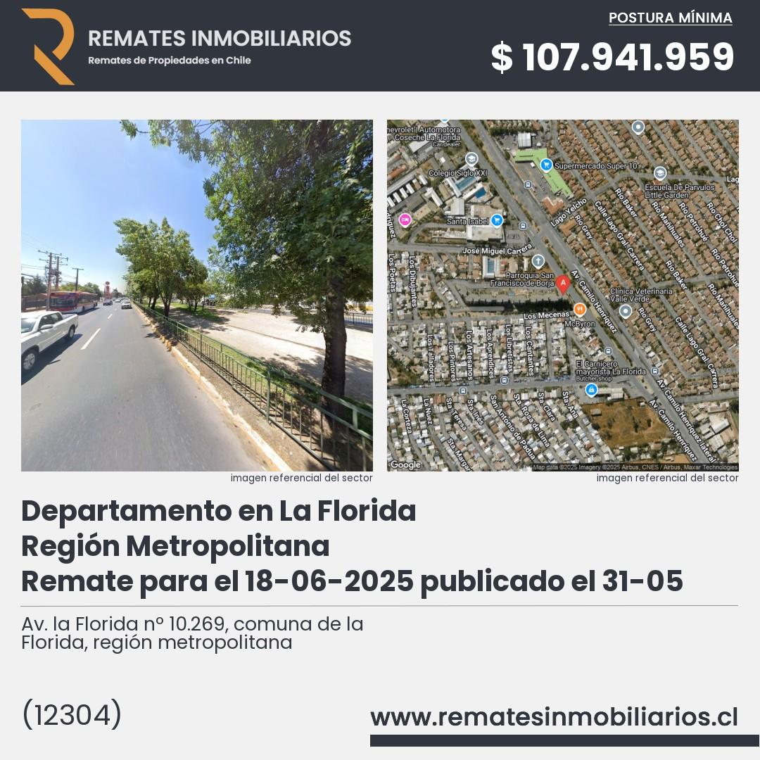 Imagen ficha Av. la Florida nº 10.269, comuna de la Florida, región metropolitana