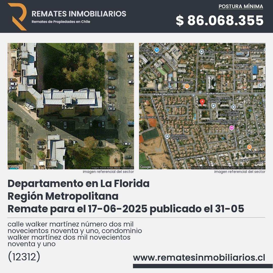Imagen ficha calle walker martínez número dos mil novecientos noventa y uno, condominio walker martínez dos mil novecientos noventa y uno