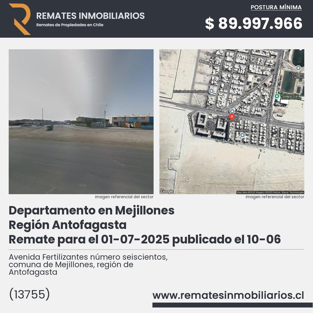 Imagen ficha Avenida Fertilizantes número seiscientos, comuna de Mejillones, región de Antofagasta