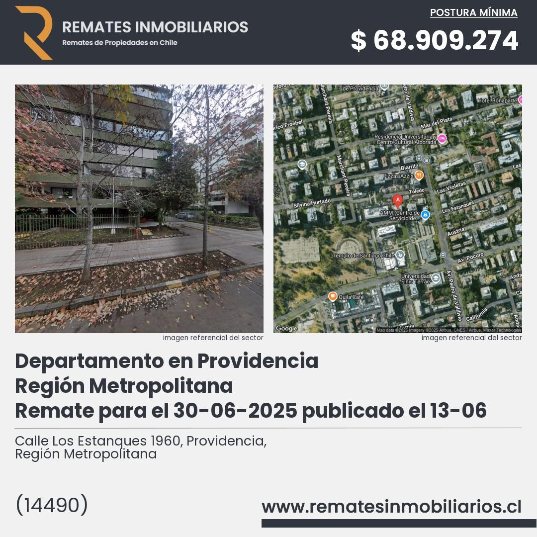 Imagen ficha Calle Los Estanques 1960, Providencia, Región Metropolitana