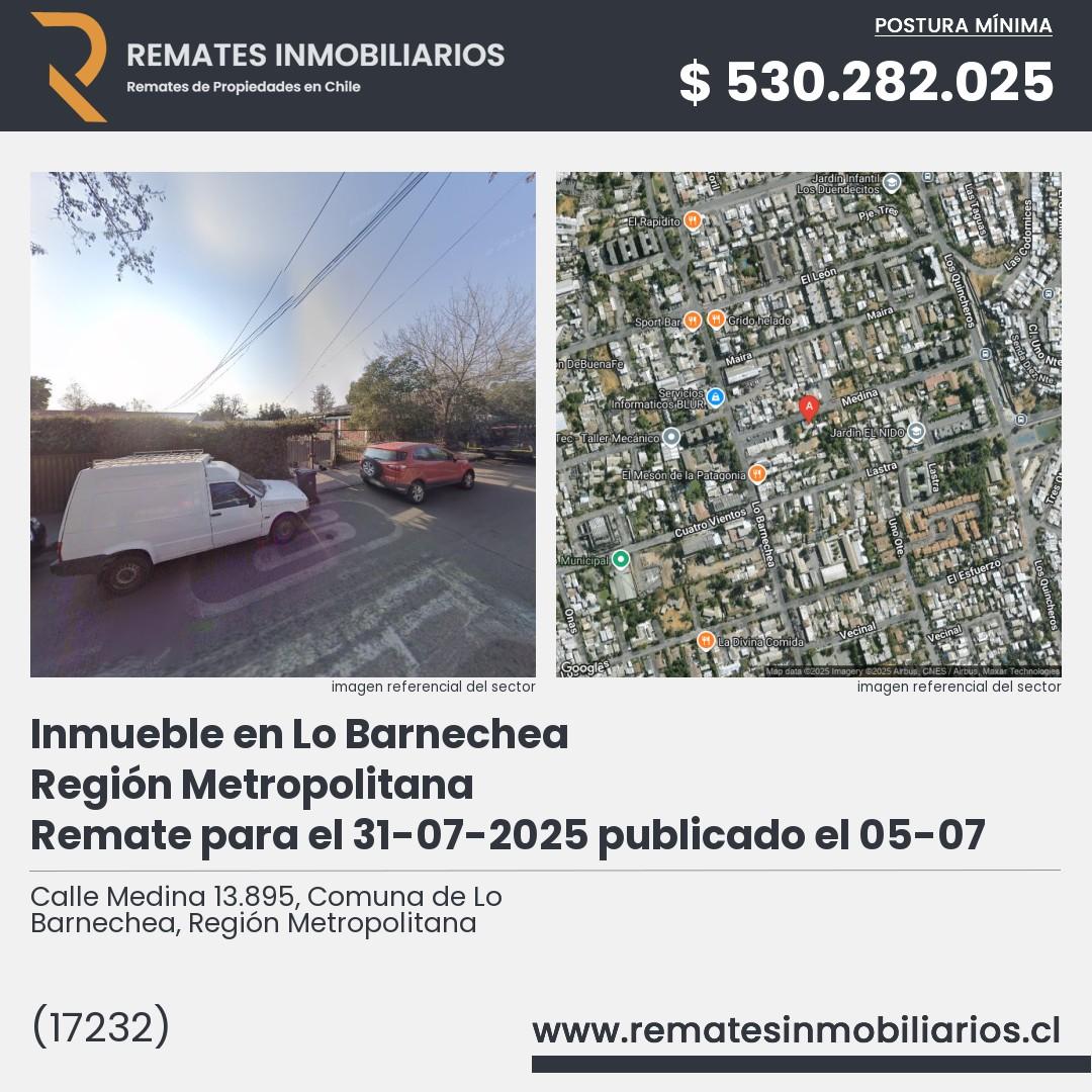 Imagen ficha Calle Medina 13.895, Comuna de Lo Barnechea, Región Metropolitana