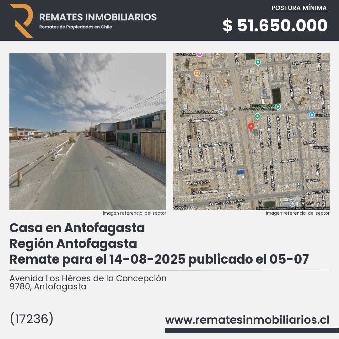 Imagen ficha Avenida Los Héroes de la Concepción 9780, Antofagasta