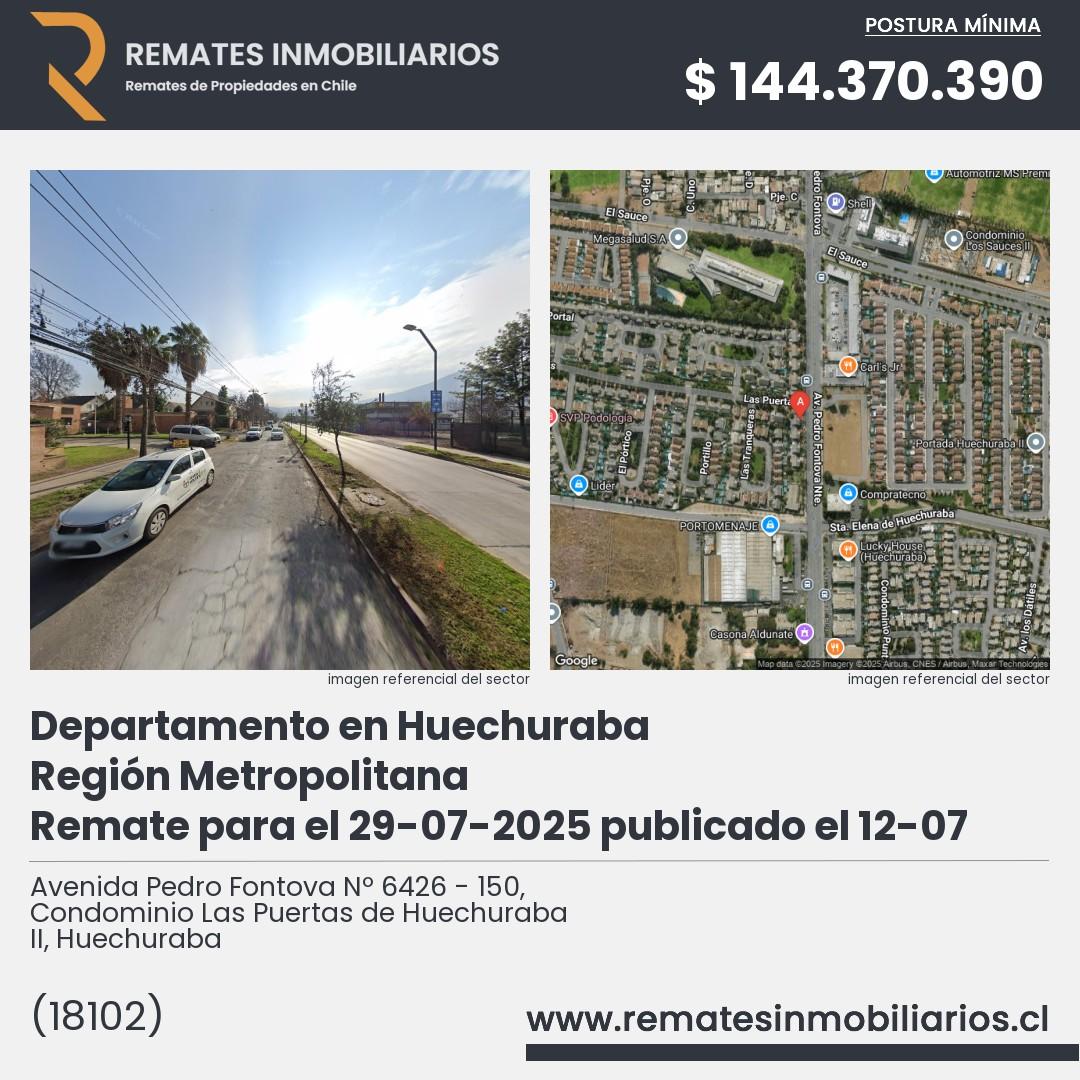 Imagen ficha Avenida Pedro Fontova Nº 6426 - 150, Condominio Las Puertas de Huechuraba II, Huechuraba