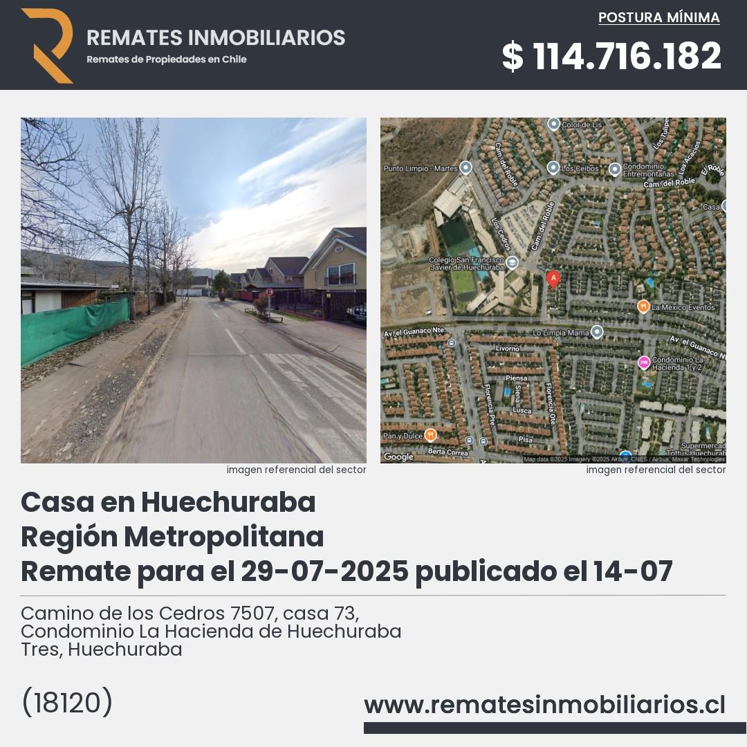 Imagen ficha Camino de los Cedros 7507, casa 73, Condominio La Hacienda de Huechuraba Tres, Huechuraba