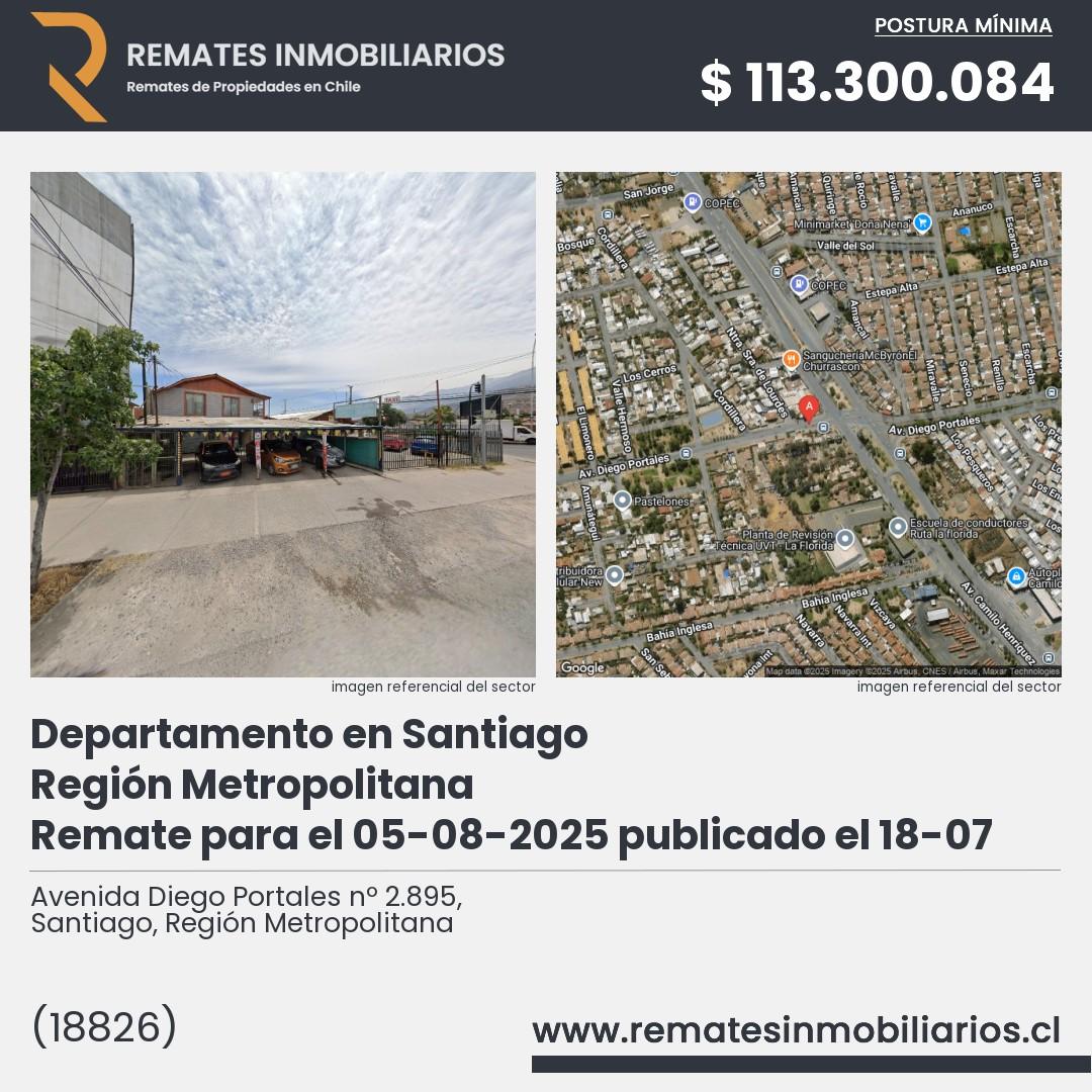 Imagen ficha Avenida Diego Portales nº 2.895, Santiago, Región Metropolitana