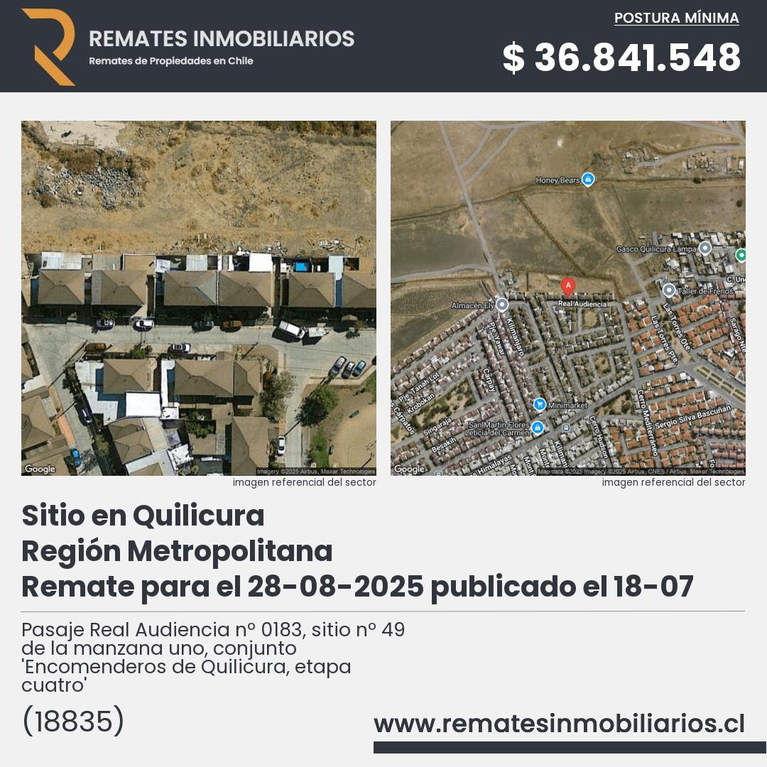 Imagen ficha Pasaje Real Audiencia nº 0183, sitio nº 49 de la manzana uno, conjunto 