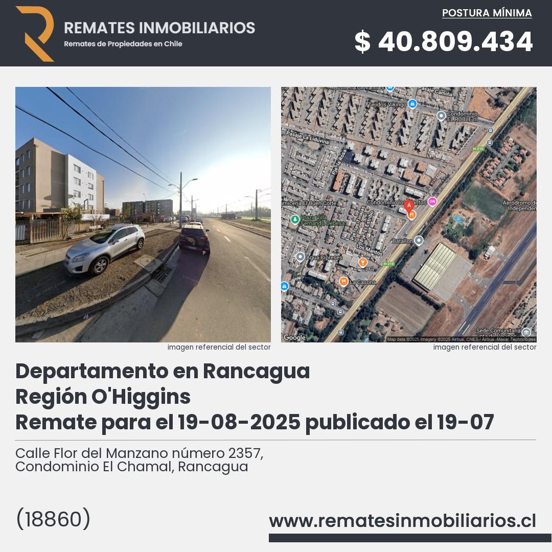 Imagen ficha Calle Flor del Manzano número 2357, Condominio El Chamal, Rancagua