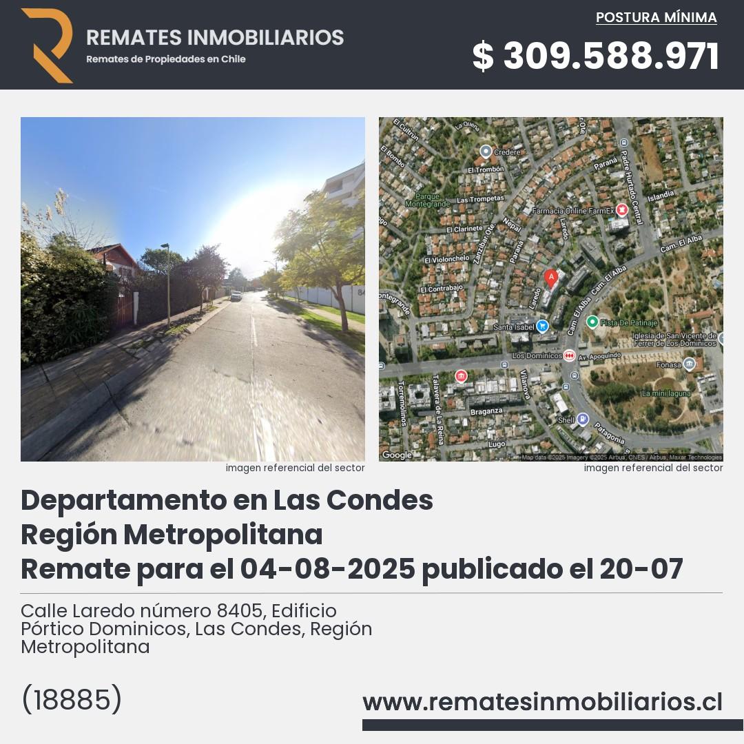 Imagen ficha Calle Laredo número 8405, Edificio Pórtico Dominicos, Las Condes, Región Metropolitana