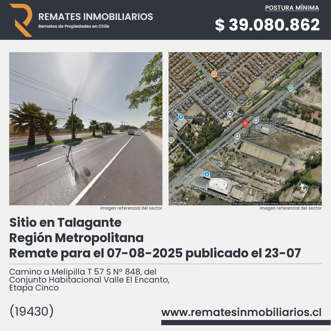 Imagen ficha Camino a Melipilla T 57 S Nº 848, del Conjunto Habitacional Valle El Encanto, Etapa Cinco