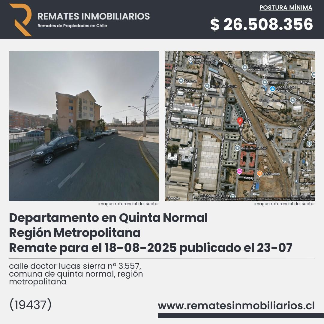 Imagen ficha calle doctor lucas sierra nº 3.557, comuna de quinta normal, región metropolitana