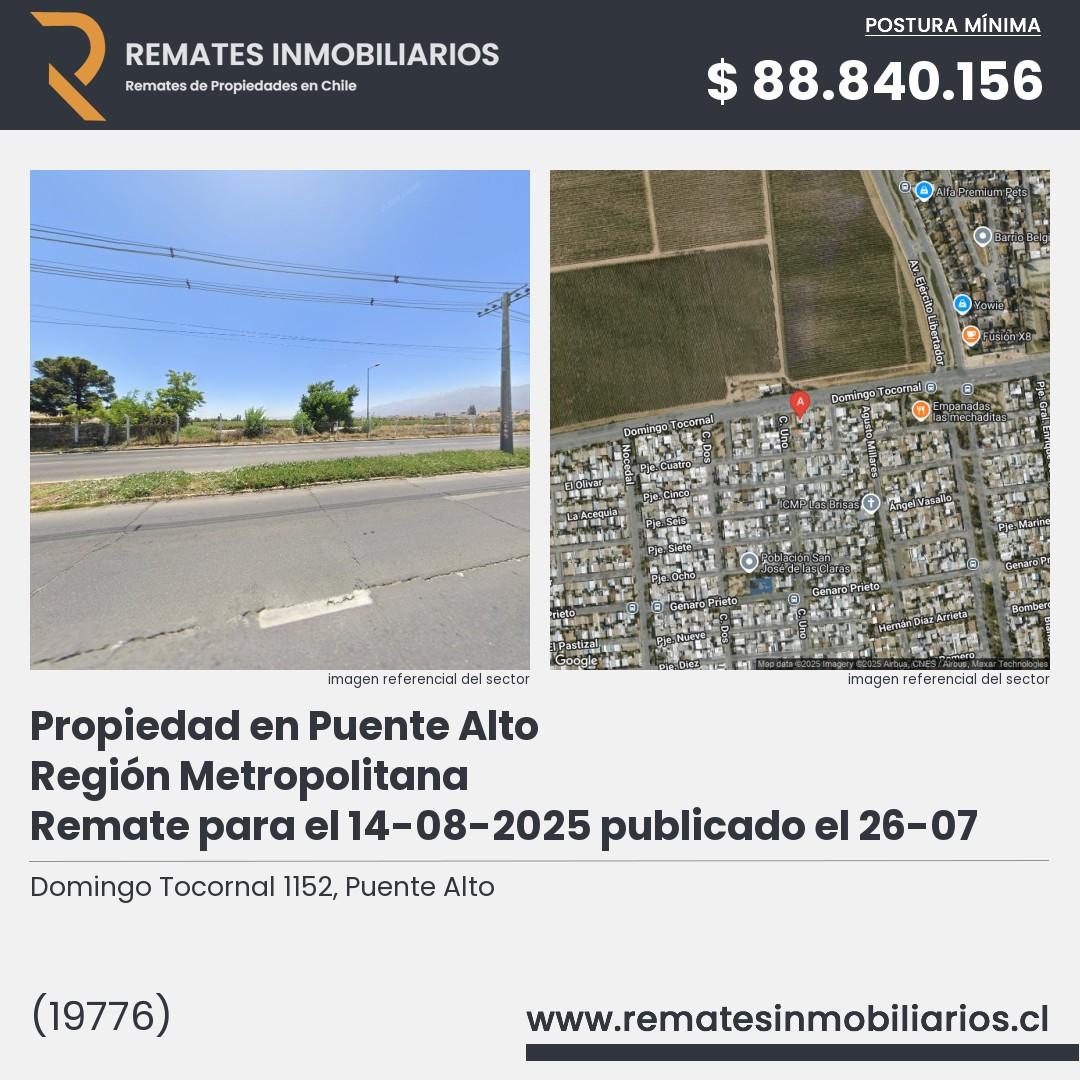Imagen ficha Domingo Tocornal 1152, Puente Alto