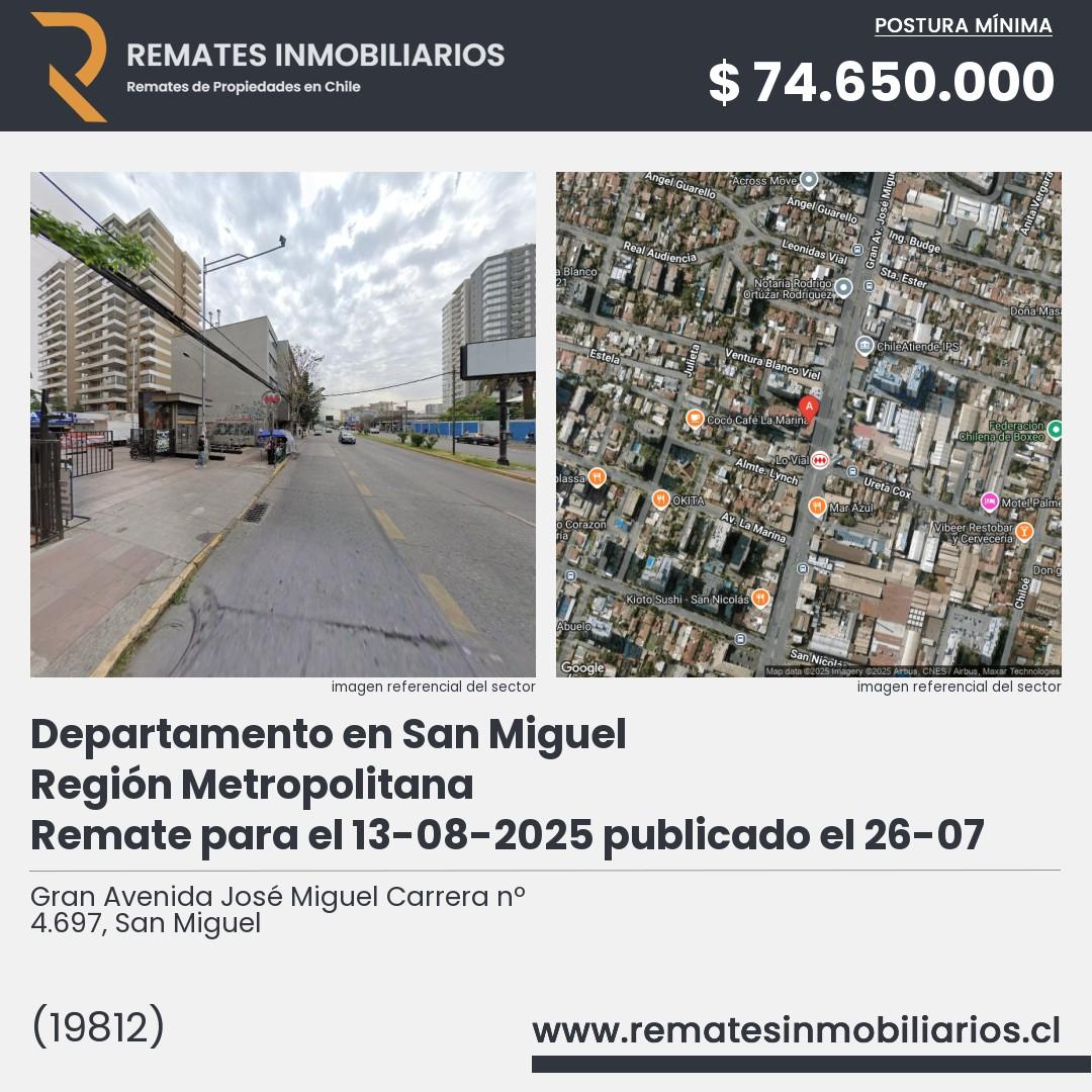 Imagen ficha Gran Avenida José Miguel Carrera nº 4.697, San Miguel