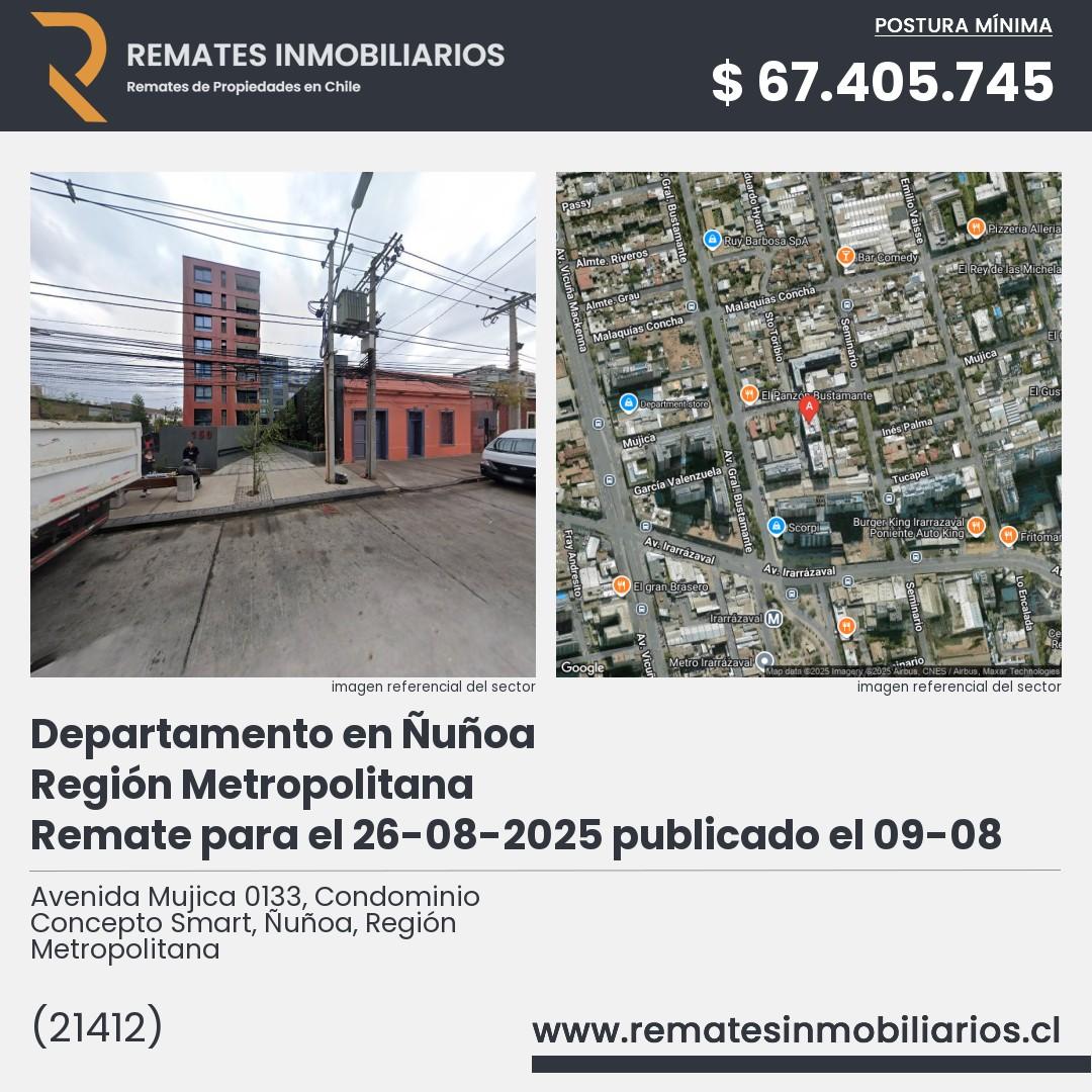 Imagen ficha Avenida Mujica 0133, Condominio Concepto Smart, Ñuñoa, Región Metropolitana