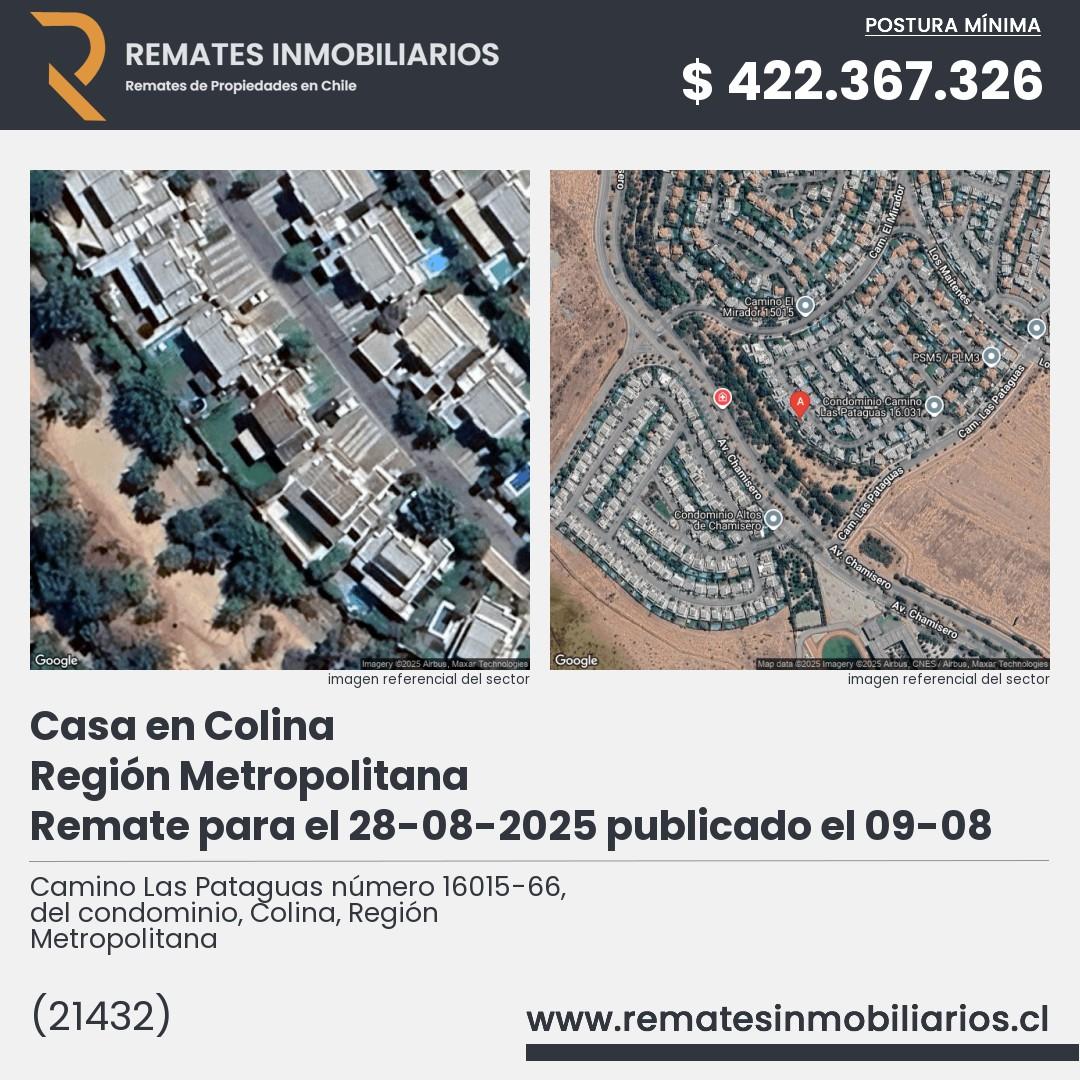 Imagen ficha Camino Las Pataguas número 16015-66, del condominio, Colina, Región Metropolitana