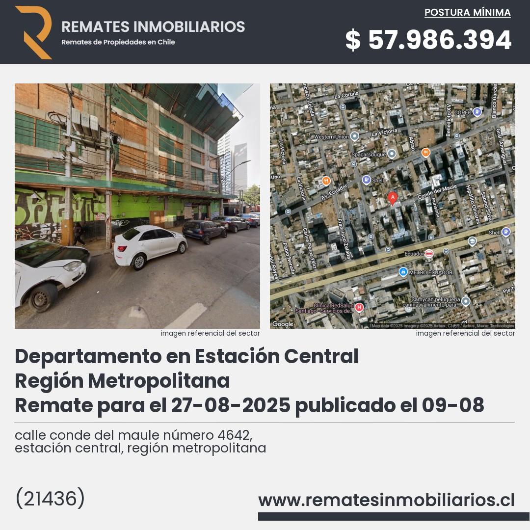 Imagen ficha calle conde del maule número 4642, estación central, región metropolitana