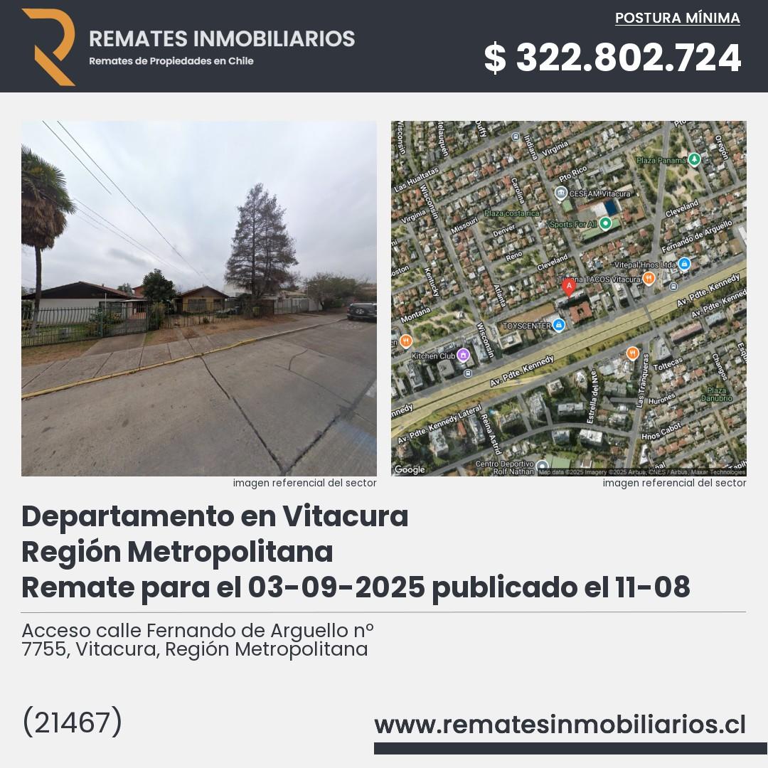 Imagen ficha Acceso calle Fernando de Arguello nº 7755, Vitacura, Región Metropolitana