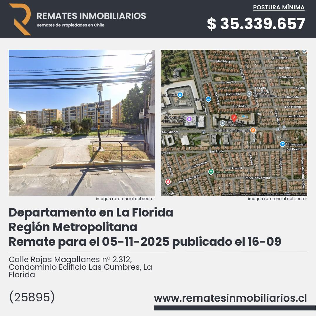Imagen ficha Calle Rojas Magallanes nº 2.312, Condominio Edificio Las Cumbres, La Florida