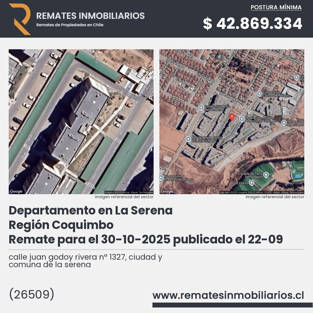 Imagen ficha calle juan godoy rivera n° 1327, ciudad y comuna de la serena