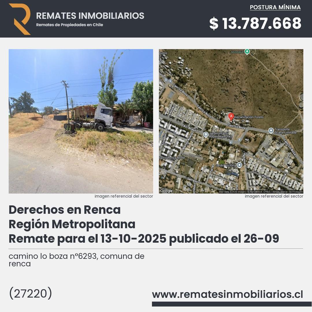 Imagen ficha camino lo boza n°6293, comuna de renca