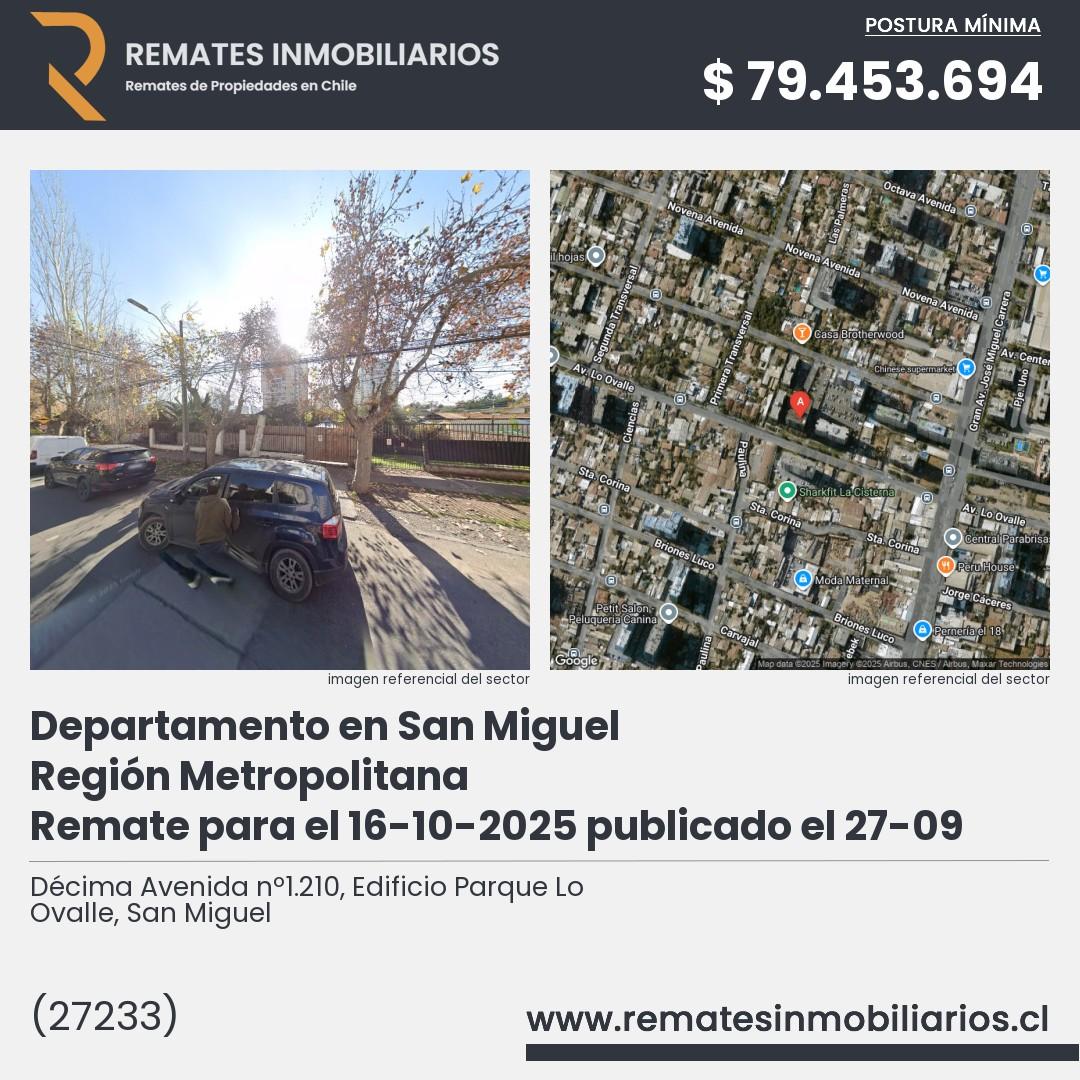 Imagen ficha Décima Avenida nº1.210, Edificio Parque Lo Ovalle, San Miguel