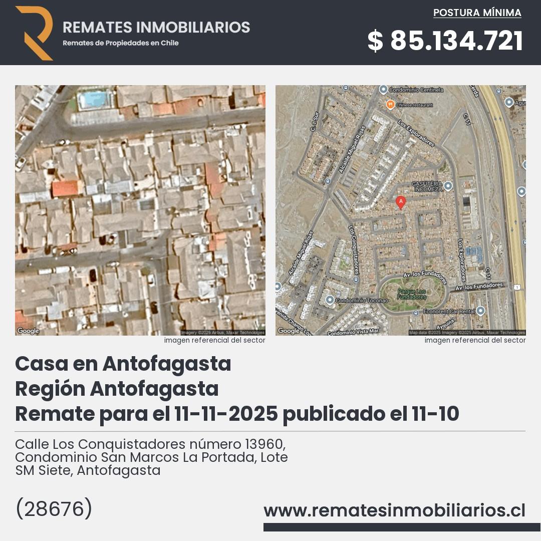 Imagen ficha Calle Los Conquistadores número 13960, Condominio San Marcos La Portada, Lote SM Siete, Antofagasta
