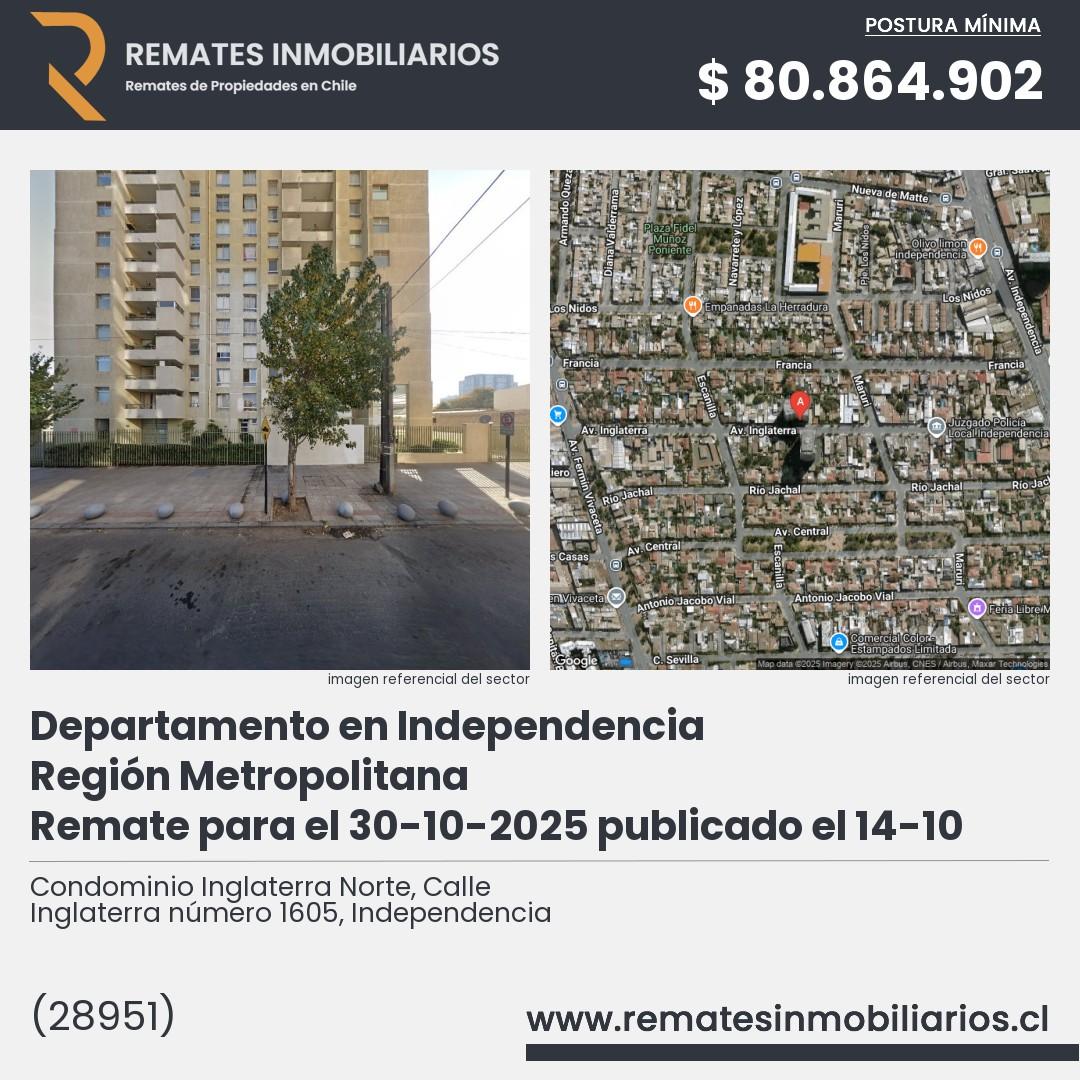 Imagen ficha Condominio Inglaterra Norte, Calle Inglaterra número 1605, Independencia