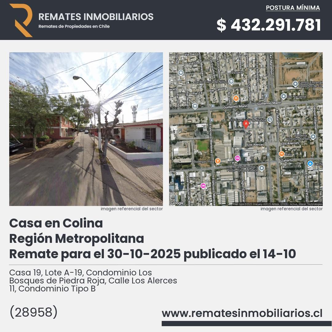 Imagen ficha Casa 19, Lote A-19, Condominio Los Bosques de Piedra Roja, Calle Los Alerces 11, Condominio Tipo B