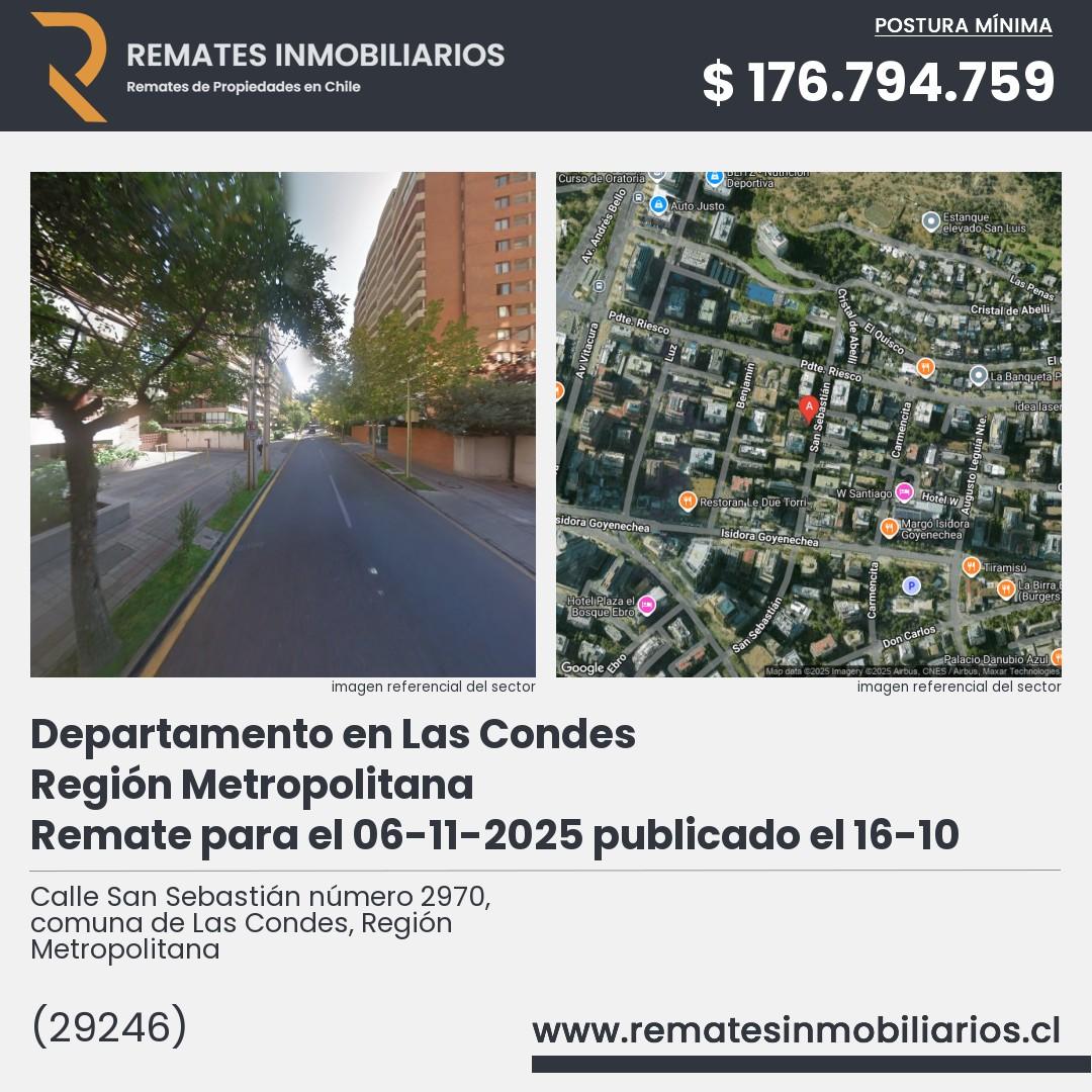 Imagen ficha Calle San Sebastián número 2970, comuna de Las Condes, Región Metropolitana