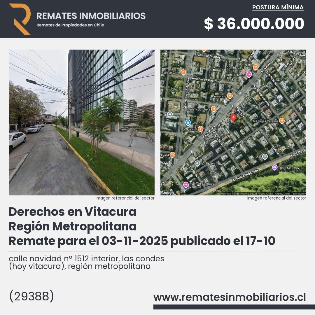 Imagen ficha calle navidad nº 1512 interior, las condes (hoy vitacura), región metropolitana