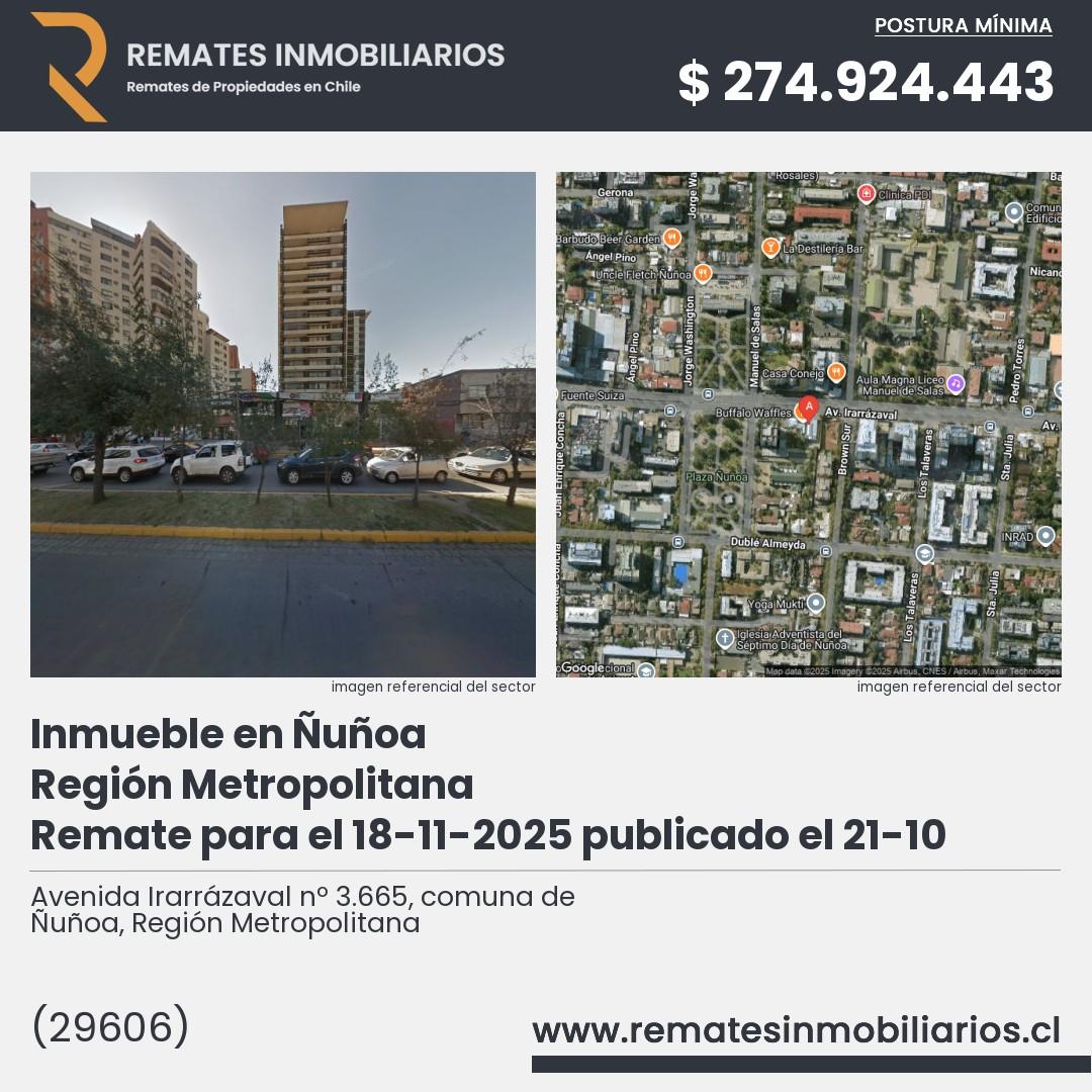 Imagen ficha Avenida Irarrázaval nº 3.665, comuna de Ñuñoa, Región Metropolitana