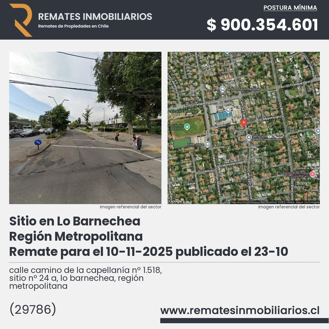 Imagen ficha calle camino de la capellanía nº 1.518, sitio nº 24 a, lo barnechea, región metropolitana