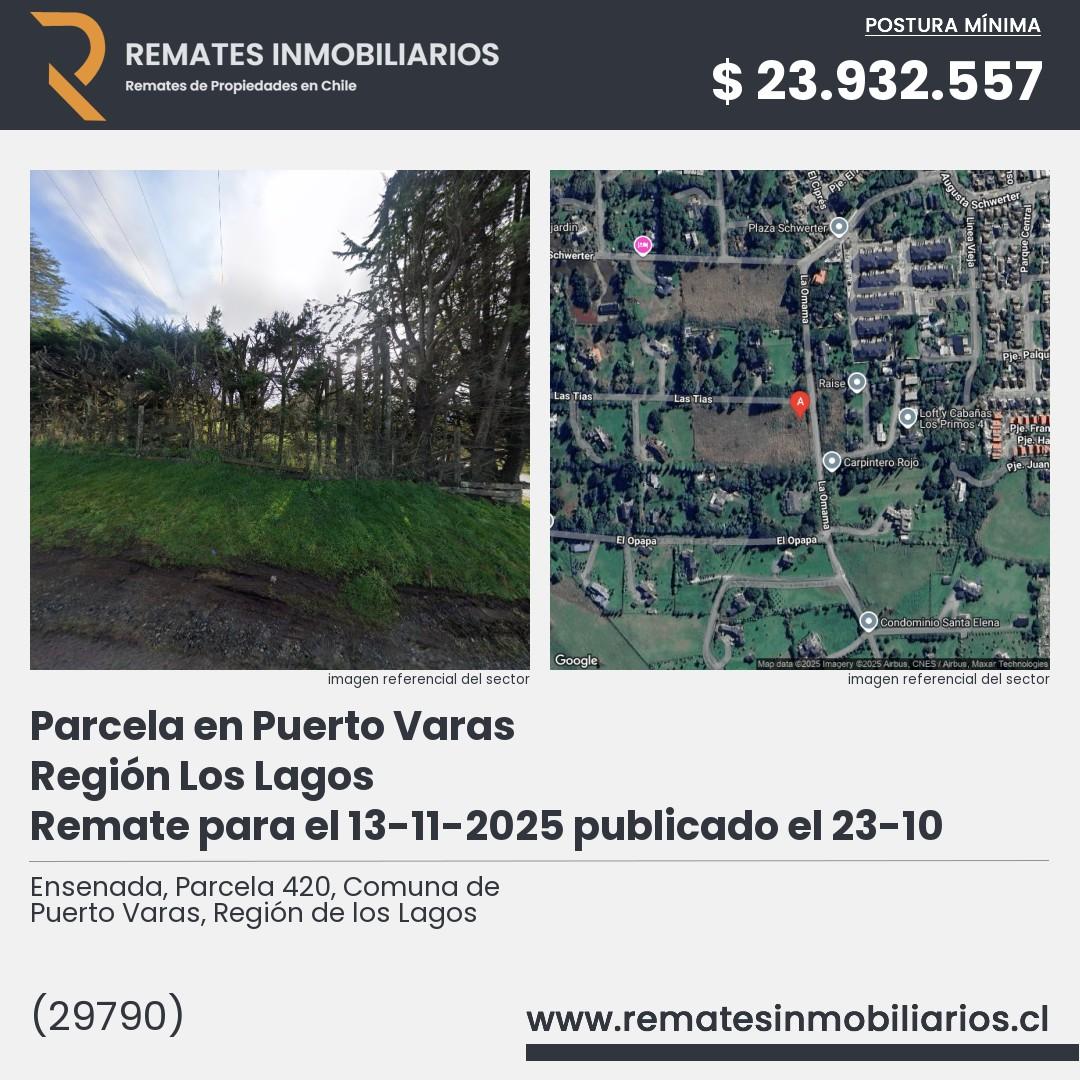 Imagen ficha Ensenada, Parcela 420, Comuna de Puerto Varas, Región de los Lagos