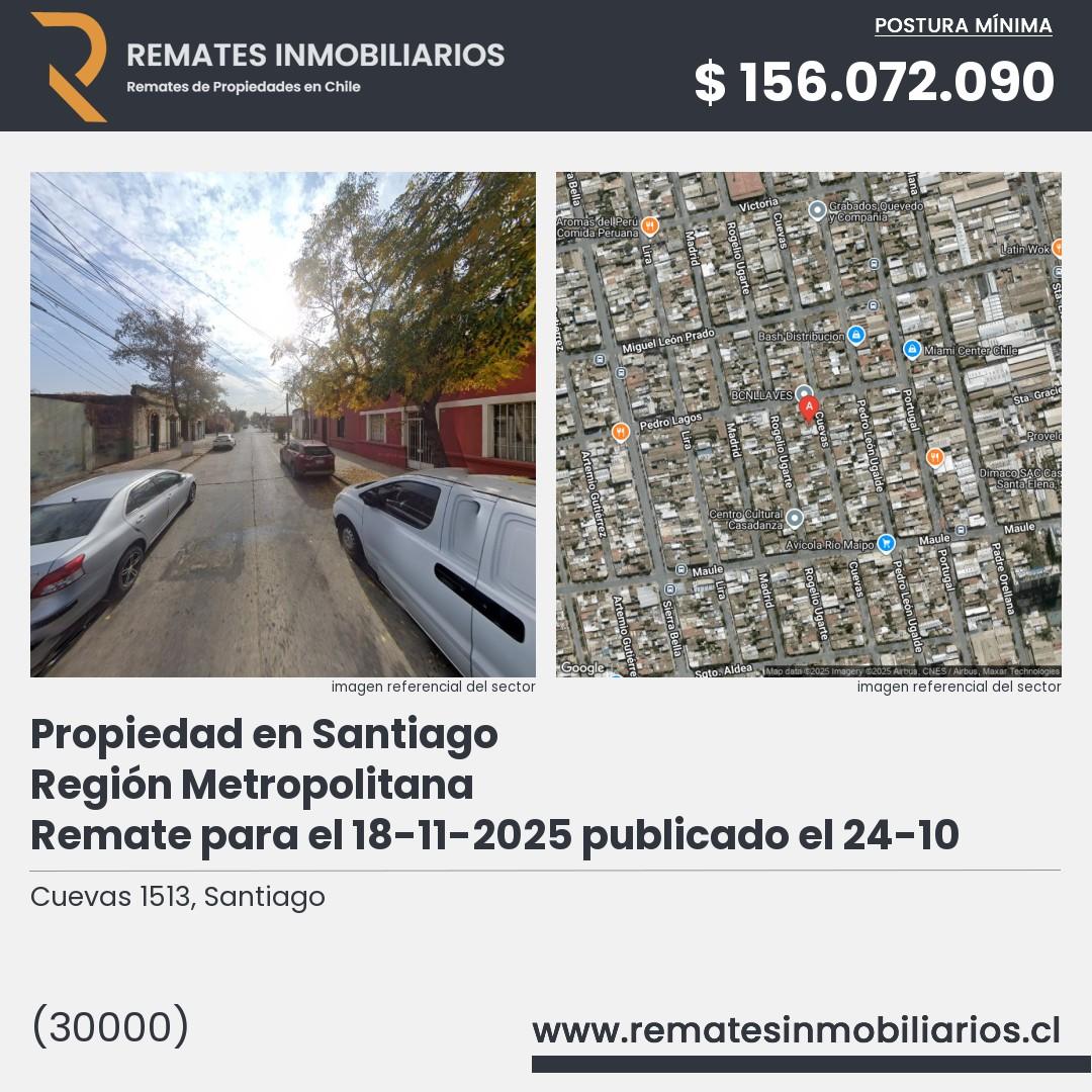 Imagen ficha Cuevas 1513, Santiago