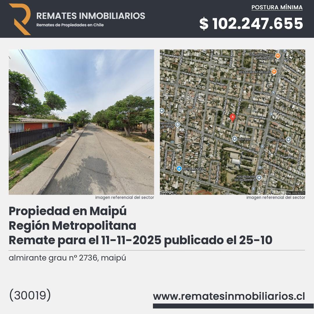 Imagen ficha almirante grau n° 2736, maipú