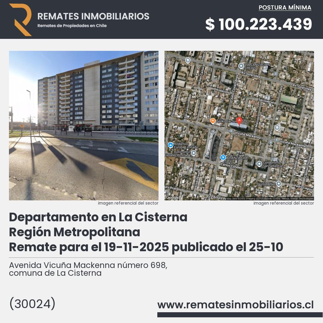 Imagen ficha Avenida Vicuña Mackenna número 698, comuna de La Cisterna