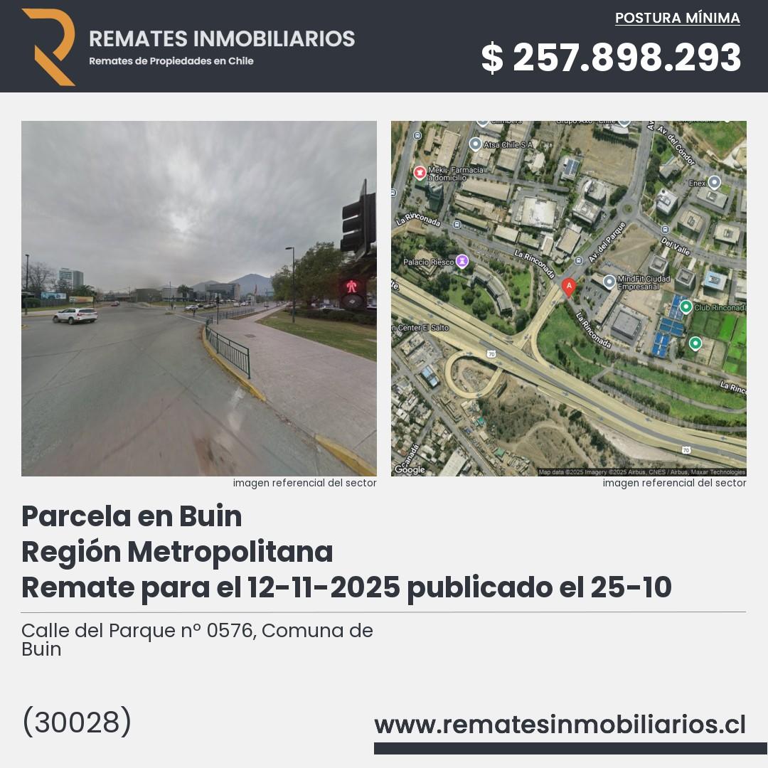 Imagen ficha Calle del Parque nº 0576, Comuna de Buin