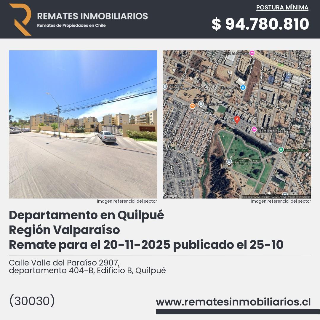 Imagen ficha Calle Valle del Paraíso 2907, departamento 404-B, Edificio B, Quilpué
