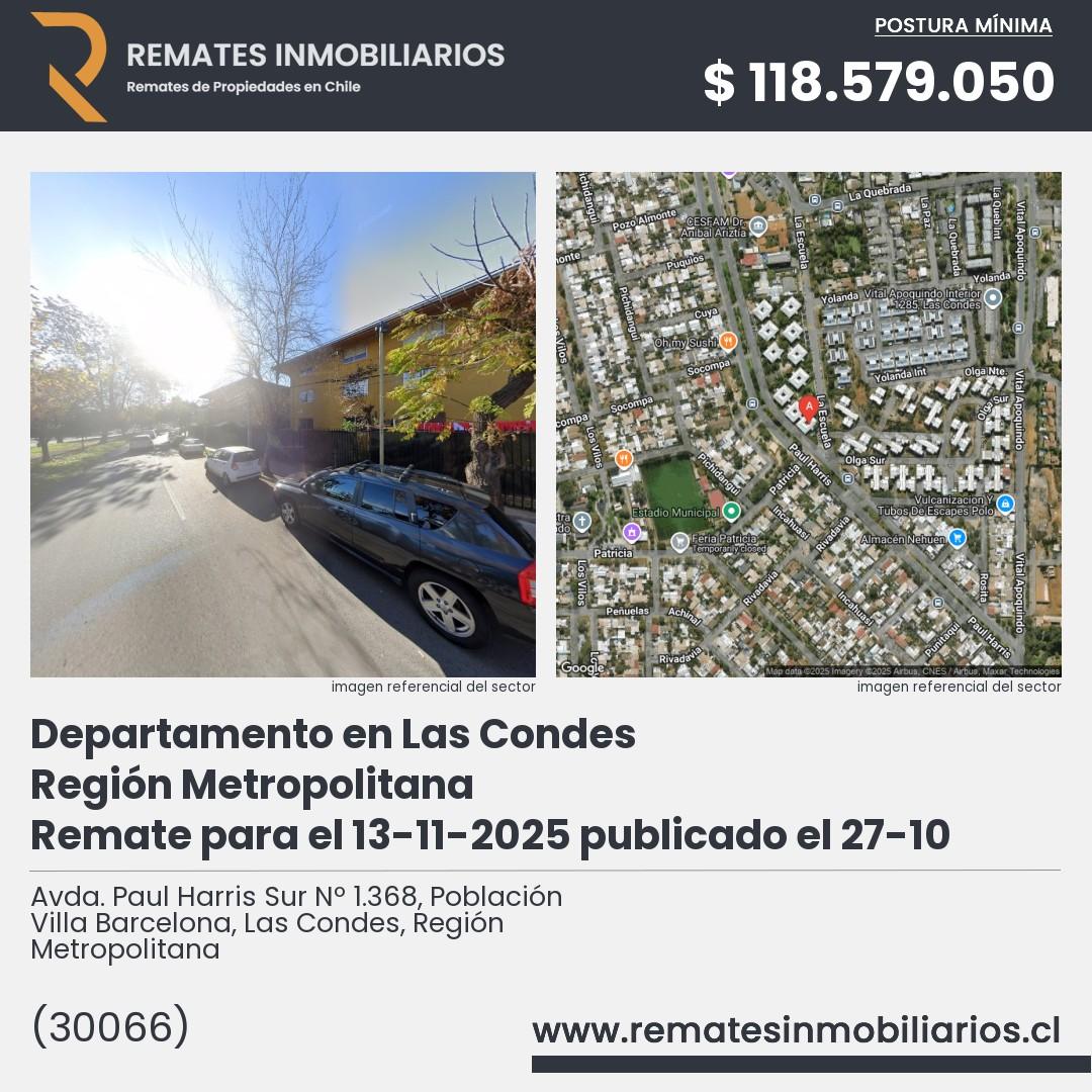 Imagen ficha Avda. Paul Harris Sur Nº 1.368, Población Villa Barcelona, Las Condes, Región Metropolitana