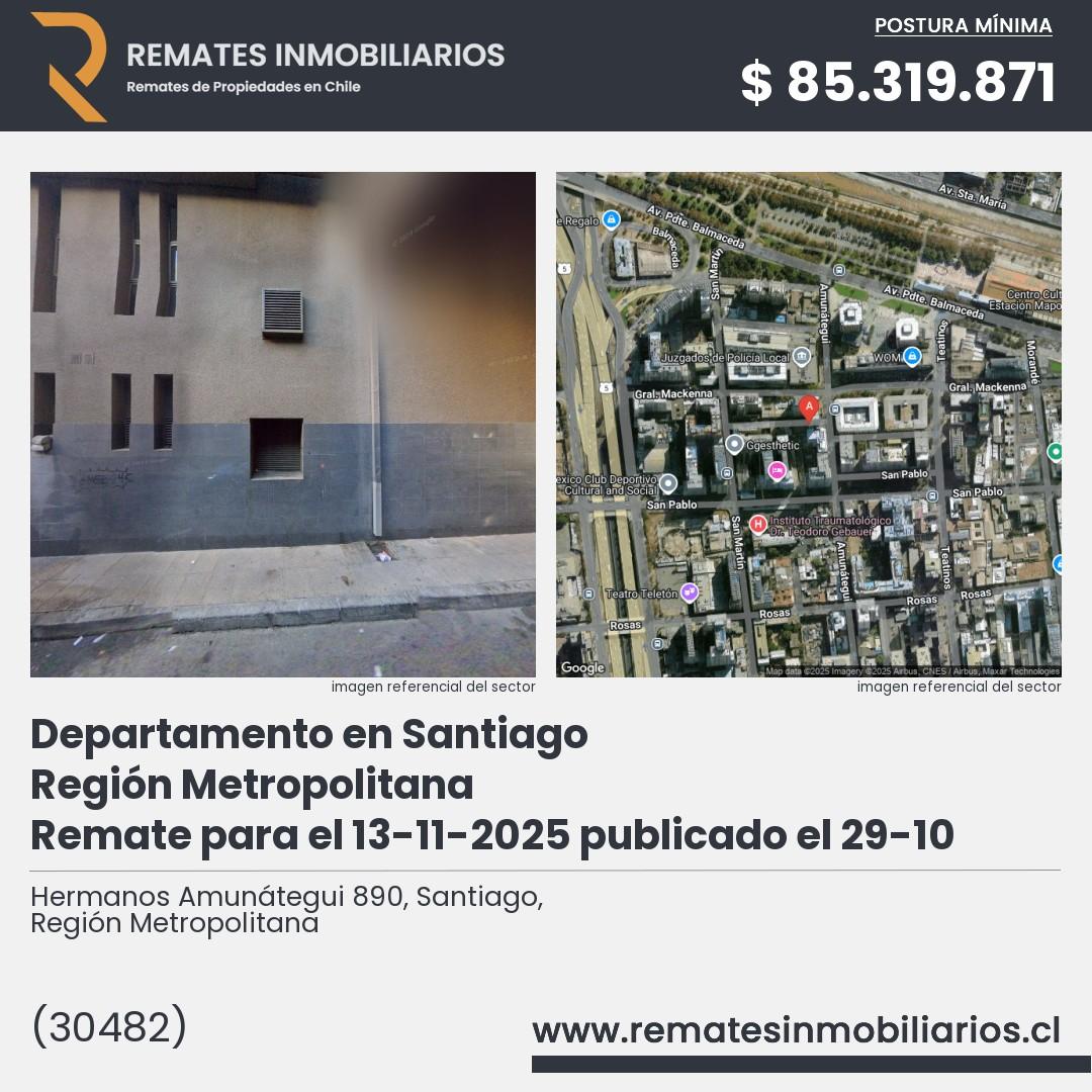 Imagen ficha Hermanos Amunátegui 890, Santiago, Región Metropolitana