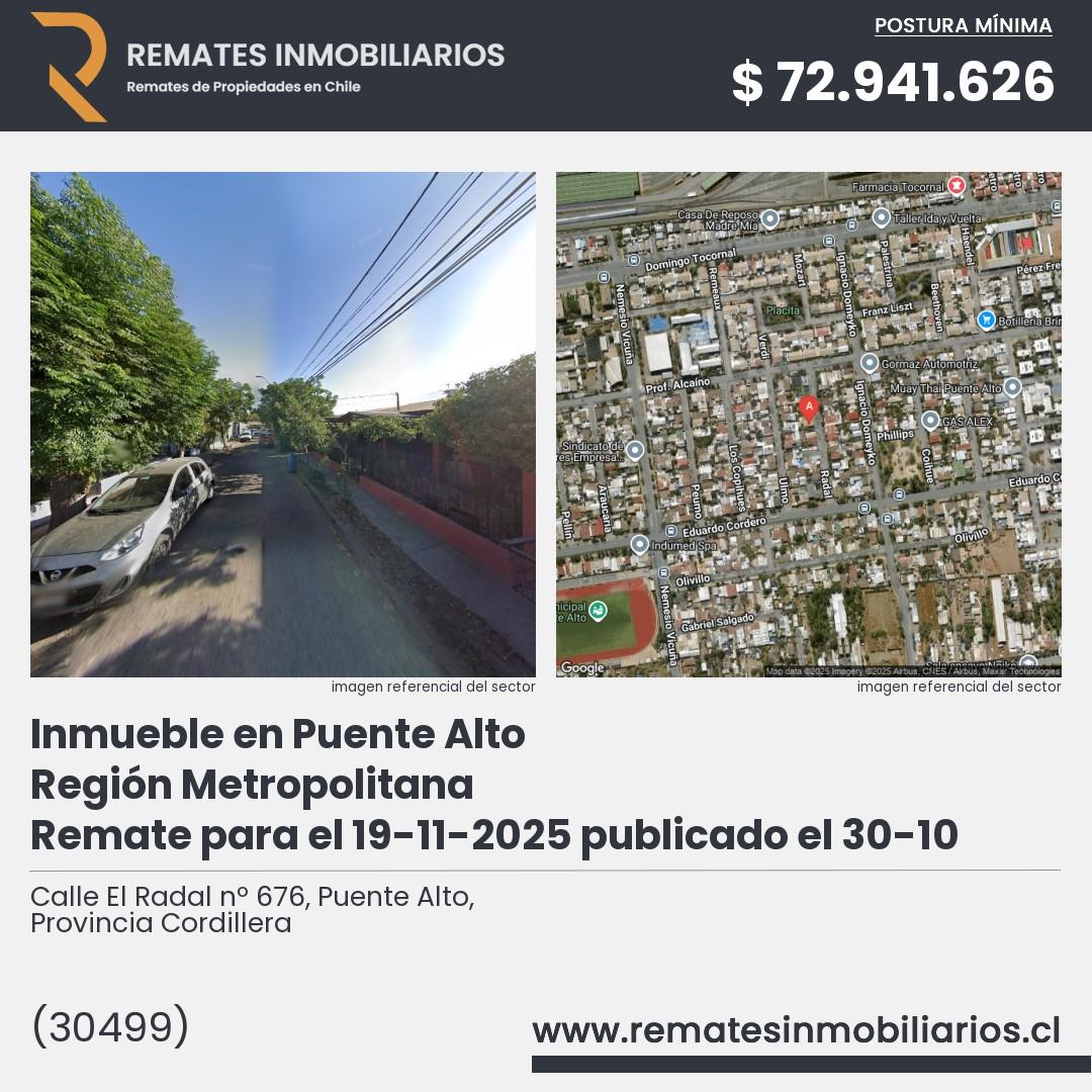 Imagen ficha Calle El Radal nº 676, Puente Alto, Provincia Cordillera